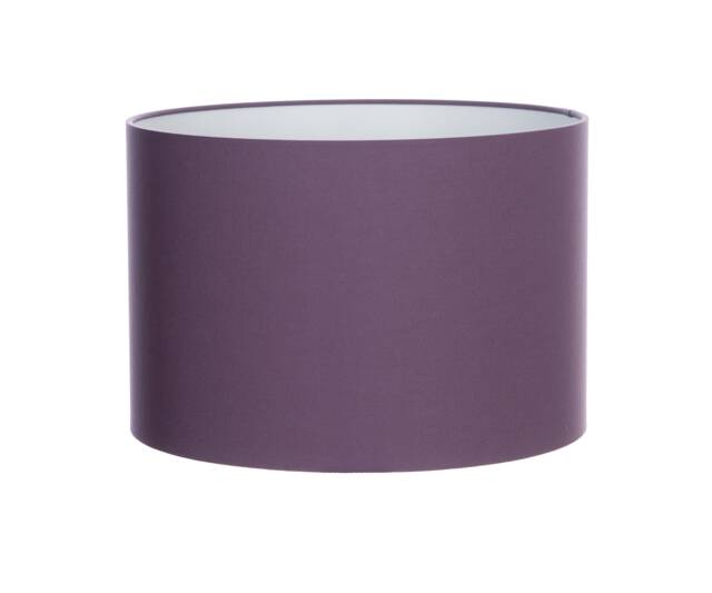 Hand Made Mauve Purple Cotton Drum Lampshade - image 1