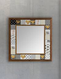Mosaic Wall Art, Decoration, Mirror For Wife, Special Gift, Interior Home Mirror, Christmas Gift, Tile Mirror, Spacial Gift - thumbnail 1