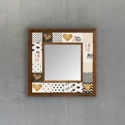 Mosaic Wall Art, Decoration, Mirror For Wife, Special Gift, Interior Home Mirror, Christmas Gift, Tile Mirror, Spacial Gift - thumbnail 3