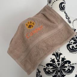 Wild Animal Paw Print Towel - Personalised Face Cloth/Hand Bath - thumbnail 4