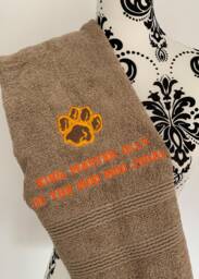 Wild Animal Paw Print Towel - Personalised Face Cloth/Hand Bath - thumbnail 1