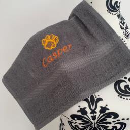 Wild Animal Paw Print Towel - Personalised Face Cloth/Hand Bath - thumbnail 3