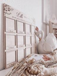 My First Year Photo Frame/Collage Baptism Gift Godchild Picture Baby's