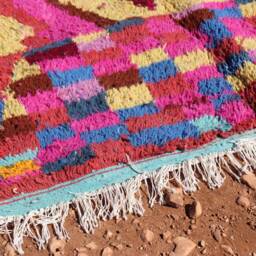 Handmade Berber Wool Rug Contemporary Abstract Moroccan Carpet - thumbnail 3