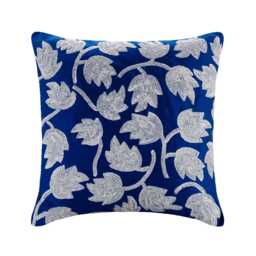 "Art Silk Royal Blue Toss Throw Pillow 16""x16"