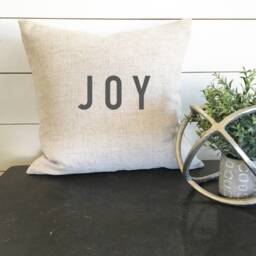 Joy Pillow Cover, 18 X Christmas Joy Pillow, Holiday Pillow, Farmhouse Decor, Modern Decor, Gift - thumbnail 3
