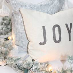 Joy Pillow Cover, 18 X Christmas Joy Pillow, Holiday Pillow, Farmhouse Decor, Modern Decor, Gift - thumbnail 4