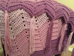 Handmade Crochet Blanket - Made To Order Plum Lavender & Mauve Afghan Queen Size