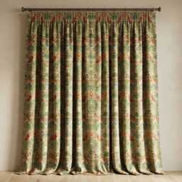 Custom Made William Morris Strawberry Thief Natural Blackout/Lining Curtains 3 - thumbnail 4