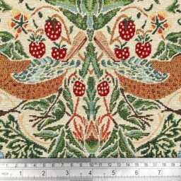 Custom Made William Morris Strawberry Thief Natural Blackout/Lining Curtains 3 - thumbnail 3