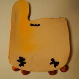 Ceramic Wall Sunny Cat. Ginger Cat. Wall Art. Cat Hanging. Hand Made Ceramics. Hanging Decor. Orange Or Brown Cat - thumbnail 4