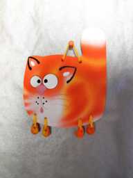 Ceramic Wall Sunny Cat. Ginger Cat. Wall Art. Cat Hanging. Hand Made Ceramics. Hanging Decor. Orange Or Brown Cat