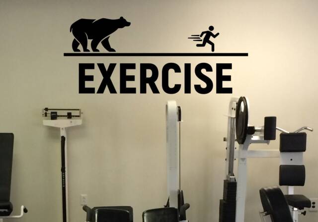 Exercise Vinyl Decal Sticker Motivation Quote Workout Fitness Sport Home Interior Wall Art 5(Nwg - image 1