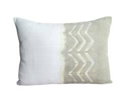 Hmong Organic Shibori Lumbar Pillow Cover, 12x20 - thumbnail 1