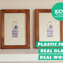 A4 Picture Frames Set Of 2 Wooden Wood Frame Photo Rustic - thumbnail 2