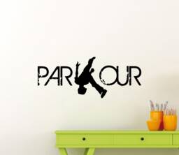 Parkour Wall Decal Vinyl Sticker Street Extreme Sports Urban Style Art Home Gymnastics Mural Boy Bedroom Decor Sign Stencil 7Mfn