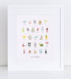 Alphabet Children Room Decor Print For Newborn Baby Gift - thumbnail 1