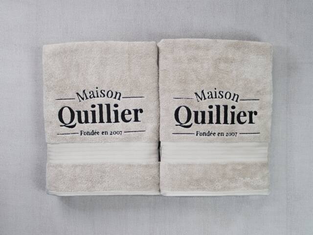 Corporate Logo Towels, Bespoke Towels, Personalised Salon Company Embroidered Towel Uk, Hand Towel, Bath Sheet - image 1