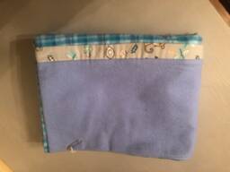 Pillow Case, Plaid Blue, Unisex