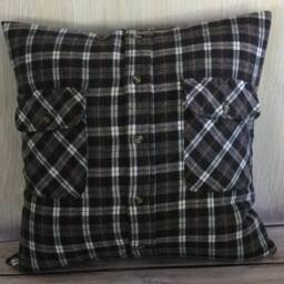 Memory Pillow - Memorial Keepsake Custom Shirt in Loving Remembrance Cushion T Pillowcase Grief Gift - thumbnail 3