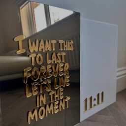 Acrylic 3D Wall Art-Wedding Sign-Bedroom Decor-Acrylic Sign - I Want This To Last Forever - thumbnail 3