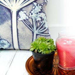 Handmade Floral Botanical Cushion, Friary Meadow Design, Compliments Home Interiors, Perfect Decor - thumbnail 3