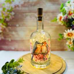 Bird Bottle Lamp, Led Fairy Lights, Novelty Home Decor - thumbnail 2