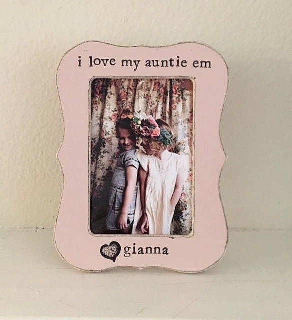 Aunt Picture Frame Gift For Auntie Gift I Love My Personalized - Flowers in December - image 1