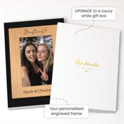 Personalised Best Friends Gift - Engraved Besties Photo Frame - thumbnail 2