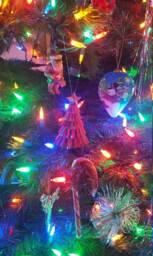 Christmas Tree Ornament - Geometric, Metallic, & Light-Weight For Flimsy Branches - thumbnail 1