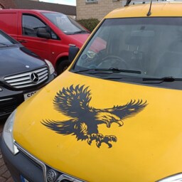 Hawk Eagle Attack Wall Art Decal Car Van Bonnet Vinyl Side Sticker Hood Graphic Window Door Sign Motorhome Campervan - thumbnail 2