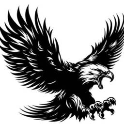 Hawk Eagle Attack Wall Art Decal Car Van Bonnet Vinyl Side Sticker Hood Graphic Window Door Sign Motorhome Campervan - thumbnail 3