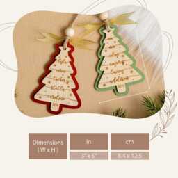 Family Christmas Ornament, Tree Ornament With Names, Name 2024, Personalized R62 - thumbnail 2