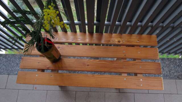 Panca, Chair For Dining Table, Entrance Hall Or Child's Room. Terrace Balcony Seat. Made Of Recycled & Readjusted Wood - image 1