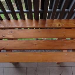 Panca, Chair For Dining Table, Entrance Hall Or Child's Room. Terrace Balcony Seat. Made Of Recycled & Readjusted Wood - thumbnail 2