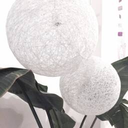 2 Globe Pendant Lights, Lamps, Modern Hanging Handmade Globe Light - Sphere - 24 - thumbnail 2