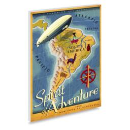 Reprint Of A Vintage 1930S Travel Poster - Spirit Adventure - South America By Airship - thumbnail 2