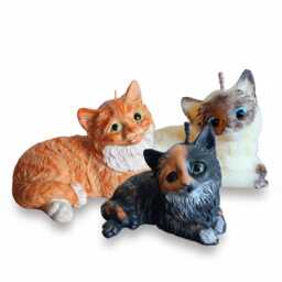 Handmade Cat Candle Eco-Friendly Vegan Gift. - Delivery Duty Paid To Usa - thumbnail 1