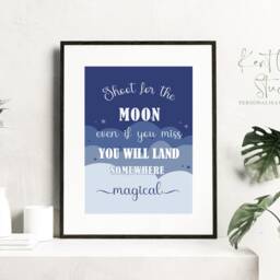 Positive Affirmation Prints, Navy Motivational Art, A4 A3 Poster, Bedroom Home D??cor - thumbnail 3