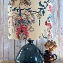Lampshade Made With Vintage Colefax & Fowler Fabric I Chintz Drum Lamp Shade - thumbnail 4