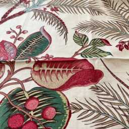 Lampshade Made With Vintage Colefax & Fowler Fabric I Chintz Drum Lamp Shade - thumbnail 2