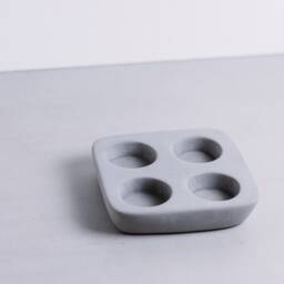 Handmade Concrete Tea Light Holder Modern Candle Tray - thumbnail 4