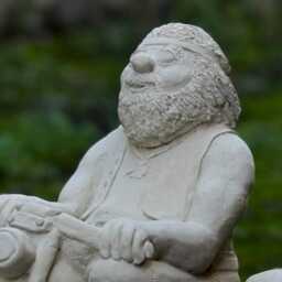 Concrete Biker Garden Statue Motorcycle Man Lover Decoration Outdoor Sculpture Cement & Home Ornament Handcrafted - thumbnail 2