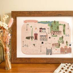 Colchester Map, Illustrated Map Of Colchester, Poster, Print, Wall Art, Illustration, Essex - thumbnail 3