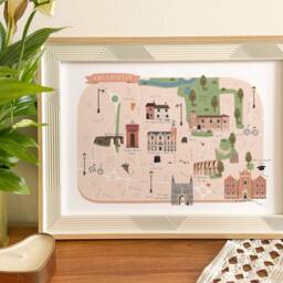 Colchester Map, Illustrated Map Of Colchester, Poster, Print, Wall Art, Illustration, Essex - thumbnail 2