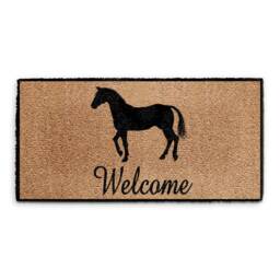 Large Doormat Horse Welcome - Coir Door Mat Rug Home - thumbnail 2