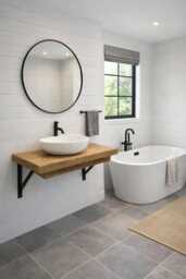 Rustic Wash Stand Shelf Washstand Sink Unit With Brackets