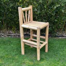 Handcrafted Natural Bamboo Tiki Bar Stool/Chair - thumbnail 4