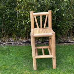 Handcrafted Natural Bamboo Tiki Bar Stool/Chair - thumbnail 3