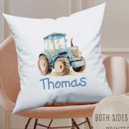 Personalised Tractor Duvet Cover Set With Soft Pillowcase, Little Farmers Microfiber Bedding Optional Basket - thumbnail 2